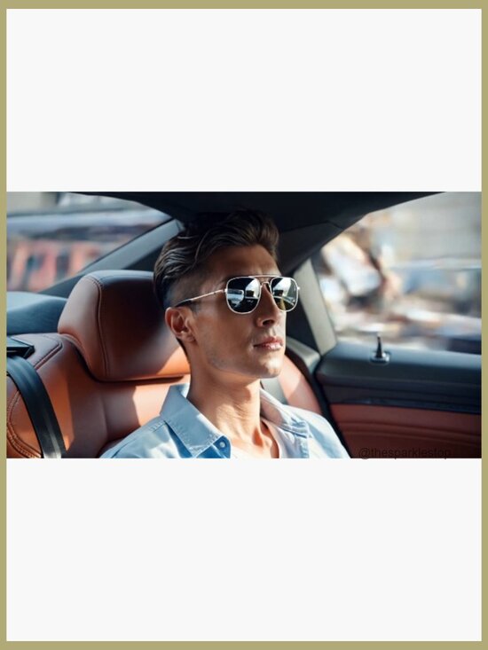 Polarized Bifocal Sunglasses, Aviator Metal Frame, UV400 Anti-Glare main image 5